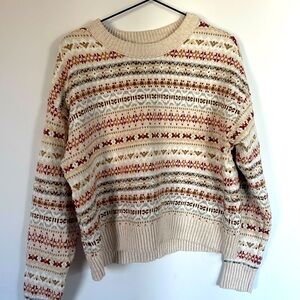 American Eagle Fairisle Snowdrift Sweater